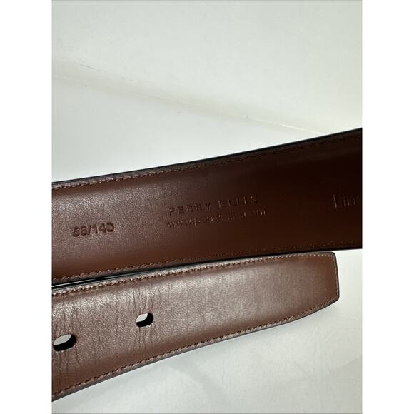 Perry Ellis Portfolio Genuine Leather Belt Black 56/140 Size 56 1P35150K - Picture 5 of 10